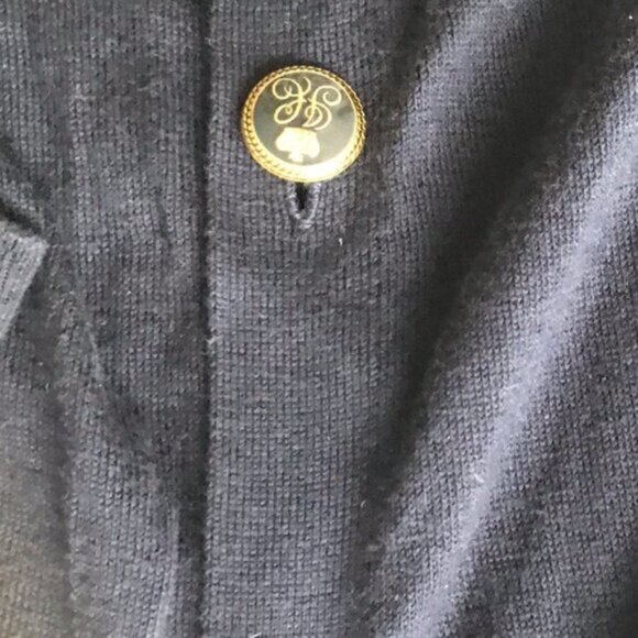 JUICY COUTURE Y2K Cotton Cardigan Knit Sweater Top Tunic Logo Preppy Varsity - Picture 11 of 13